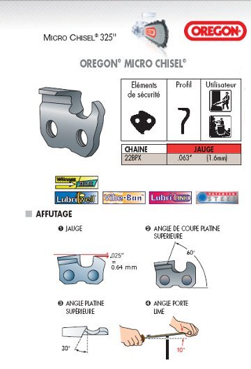 Conseil affutage chaine 3.25 22bpx